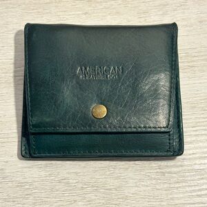 American Leather Co Green Wallet